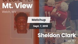 Matchup: Mt. View vs. Sheldon Clark   2018