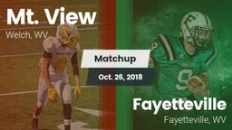 Matchup: Mt. View vs. Fayetteville  2018