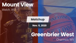 Matchup: Mt. View vs. Greenbrier West  2020