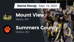 Recap: Mount View  vs. Summers County  2022