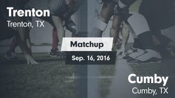 Matchup: Trenton vs. Cumby  2016