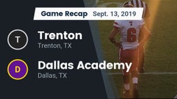 Recap: Trenton  vs. Dallas Academy  2019