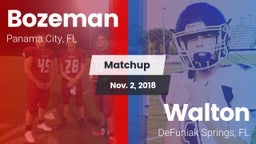 Matchup: Bozeman vs. Walton  2018