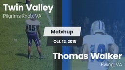 Matchup: Twin Valley vs. Thomas Walker  2018