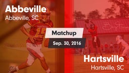 Matchup: Abbeville vs. Hartsville  2016