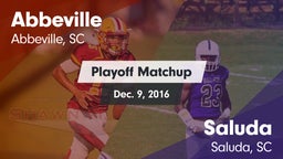 Matchup: Abbeville vs. Saluda  2016