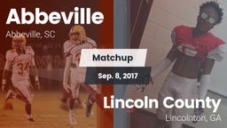 Matchup: Abbeville vs. Lincoln County  2017