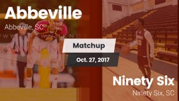 Matchup: Abbeville vs. Ninety Six  2017