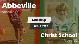 Matchup: Abbeville vs. Christ School 2020