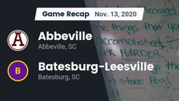 Recap: Abbeville  vs. Batesburg-Leesville  2020
