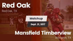 Matchup: Red Oak  vs. Mansfield Timberview  2017