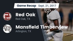 Recap: Red Oak  vs. Mansfield Timberview  2017