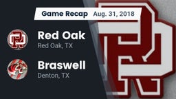 Recap: Red Oak  vs. Braswell  2018