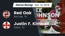 Recap: Red Oak  vs. Justin F. Kimball  2018