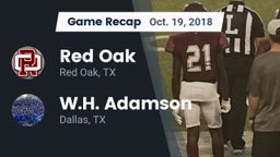 Recap: Red Oak  vs. W.H. Adamson  2018