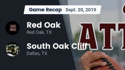 Recap: Red Oak  vs. South Oak Cliff  2019