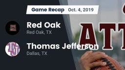 Recap: Red Oak  vs. Thomas Jefferson  2019