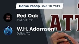 Recap: Red Oak  vs. W.H. Adamson  2019