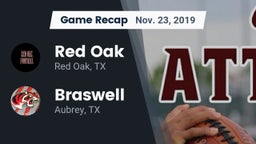 Recap: Red Oak  vs. Braswell  2019