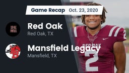 Recap: Red Oak  vs. Mansfield Legacy  2020