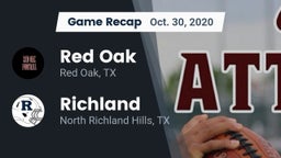 Recap: Red Oak  vs. Richland  2020
