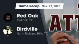 Recap: Red Oak  vs. Birdville  2020