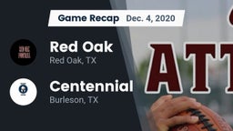 Recap: Red Oak  vs. Centennial  2020