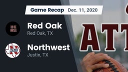 Recap: Red Oak  vs. Northwest  2020