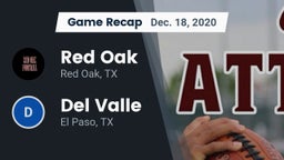 Recap: Red Oak  vs. Del Valle  2020