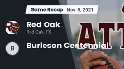 Recap: Red Oak  vs. Burleson Centennial 2021