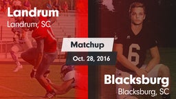 Matchup: Landrum vs. Blacksburg  2016