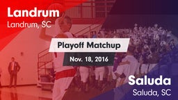 Matchup: Landrum vs. Saluda  2016