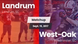 Matchup: Landrum  vs. West-Oak  2017