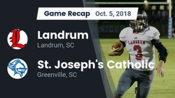 Recap: Landrum  vs. St. Joseph's Catholic  2018