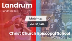 Matchup: Landrum  vs. Christ Church Episcopal School 2020