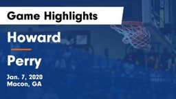 Howard  vs Perry  Game Highlights - Jan. 7, 2020