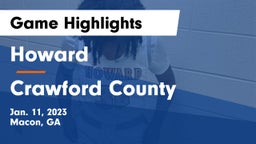 Howard  vs Crawford County  Game Highlights - Jan. 11, 2023