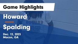 Howard  vs Spalding  Game Highlights - Dec. 12, 2023