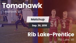 Matchup: Tomahawk vs. Rib Lake-Prentice  2016