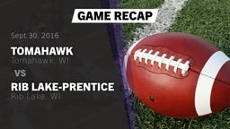 Recap: Tomahawk  vs. Rib Lake-Prentice  2016