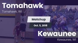 Matchup: Tomahawk vs. Kewaunee  2018