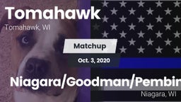 Matchup: Tomahawk vs. Niagara/Goodman/Pembine  2020