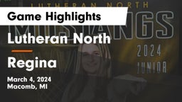 Lutheran North  vs Regina  Game Highlights - March 4, 2024