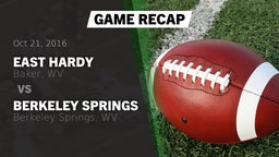 Recap: East Hardy  vs. Berkeley Springs  2016