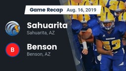 Recap: Sahuarita  vs. Benson  2019