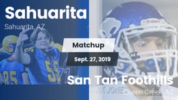 Matchup: Sahuarita vs. San Tan Foothills  2019