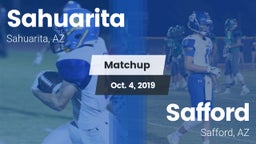 Matchup: Sahuarita vs. Safford  2019