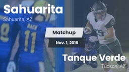 Matchup: Sahuarita vs. Tanque Verde  2019
