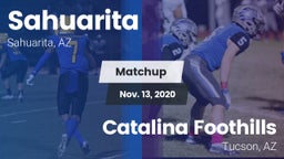 Matchup: Sahuarita vs. Catalina Foothills  2020