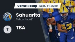 Recap: Sahuarita  vs. TBA 2020